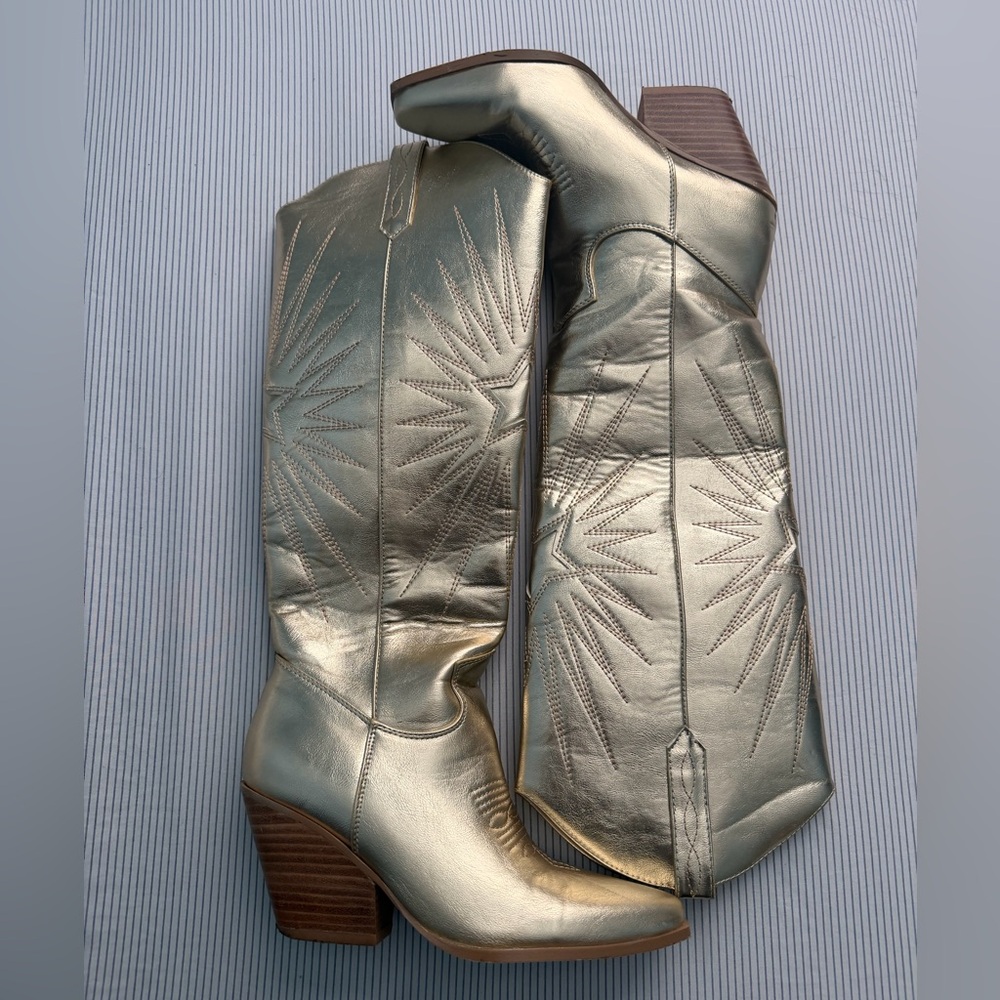 Billini Gold Cowboy Boots